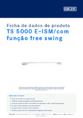 TS 5000 E-ISM/com função free swing Ficha de dados de produto PT