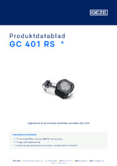 GC 401 RS  * Produktdatablad DA