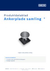 Ankerplade samling  * Produktdatablad DA