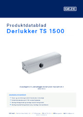 Dørlukker TS 1500 Produktdatablad DA