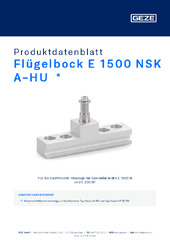 Flügelbock E 1500 NSK A-HU  * Produktdatenblatt DE