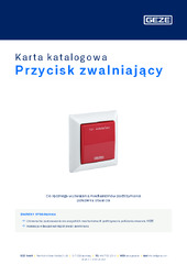 Przycisk zwalniający Karta katalogowa PL
