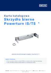 Skrzydło bierne Powerturn IS/TS  * Karta katalogowa PL