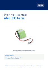 Akü ECturn Ürün veri sayfası TR