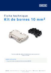 Kit de bornes 10 mm² Fiche technique FR