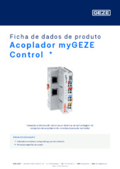 Acoplador myGEZE Control  * Ficha de dados de produto PT