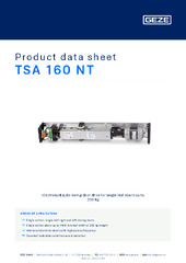 TSA 160 NT Product data sheet EN