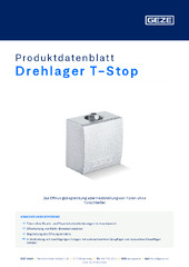 Drehlager T-Stop Produktdatenblatt DE