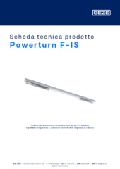 Powerturn F-IS Scheda tecnica prodotto IT