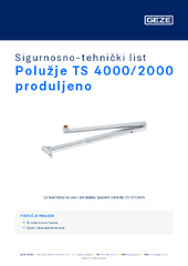 Polužje TS 4000/2000 produljeno Sigurnosno-tehnički list HR