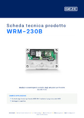 WRM-230B Scheda tecnica prodotto IT