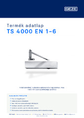 TS 4000 EN 1-6 Termék adatlap HU