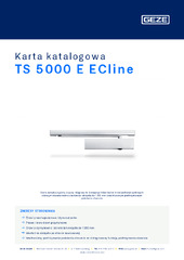 TS 5000 E ECline Karta katalogowa PL