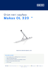 Makas OL 320  * Ürün veri sayfası TR