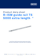 R-ISM guide rail TS 5000 extra length  * Product data sheet EN