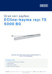 ECline-kayma rayı TS 5000 BG Ürün veri sayfası TR