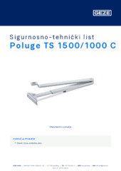 Poluge TS 1500/1000 C Sigurnosno-tehnički list HR