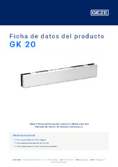 GK 20 Ficha de datos del producto ES