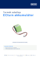 ECturn akkumulátor Termék adatlap HU