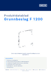 Grunnbeslag F 1200 Produktdatablad NB