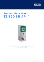 TZ 320 SN AP  * Product data sheet EN
