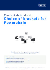 Choice of brackets for Powerchain Product data sheet EN