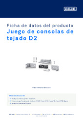 Juego de consolas de tejado D2 Ficha de datos del producto ES