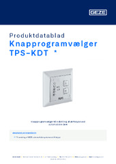 Knapprogramvælger TPS-KDT  * Produktdatablad DA