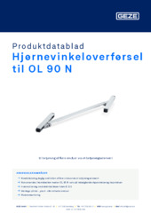 Übertragung für Eckwinkel oder Band Produkt Produktdatablad DA