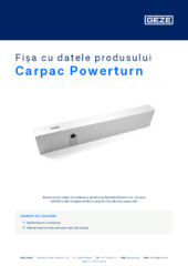 Carpac Powerturn Fișa cu datele produsului RO