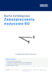 Zabezpieczenie nożycowe 60 Karta katalogowa PL