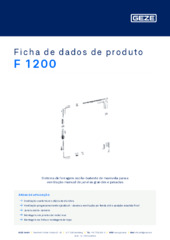 F 1200 Ficha de dados de produto PT