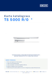 TS 5000 R/0  * Karta katalogowa PL