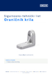 Graničnik krila Sigurnosno-tehnički list HR