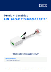 LIN-parametreringsadapter Produktdatablad DA
