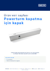 Powerturm kapatma için kapak Ürün veri sayfası TR