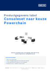 Consoleset naar keuze Powerchain Productgegevens tabel NL