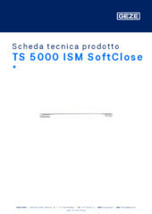 TS 5000 ISM SoftClose  * Scheda tecnica prodotto IT