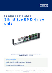Slimdrive EMD drive unit Product data sheet EN