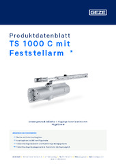TS 1000 C mit Feststellarm  * Produktdatenblatt DE