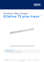 ECdrive T2 plus track  * Product data sheet EN