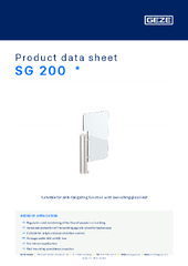 SG 200  * Product data sheet EN