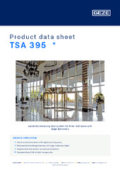 TSA 395  * Product data sheet EN