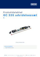 GC 335 udvidelsessæt  * Produktdatablad DA