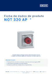 NOT 320 AP  * Ficha de dados de produto PT