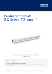 ECdrive T2 eco  * Produktdatenblatt DE