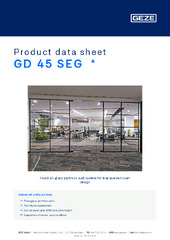 GD 45 SEG  * Product data sheet EN
