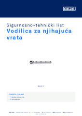 Vodilica za njihajuća vrata Sigurnosno-tehnički list HR