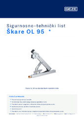 Škare OL 95  * Sigurnosno-tehnički list HR