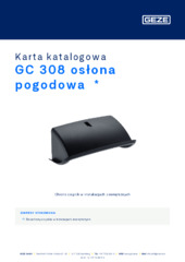 GC 308 osłona pogodowa  * Karta katalogowa PL